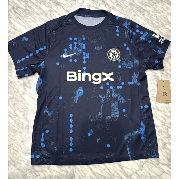 Nike Chelsea soccer Academy Pro Pre-Match Jersey Blue women's Medium FN9729-452 - Picture 4 of 9